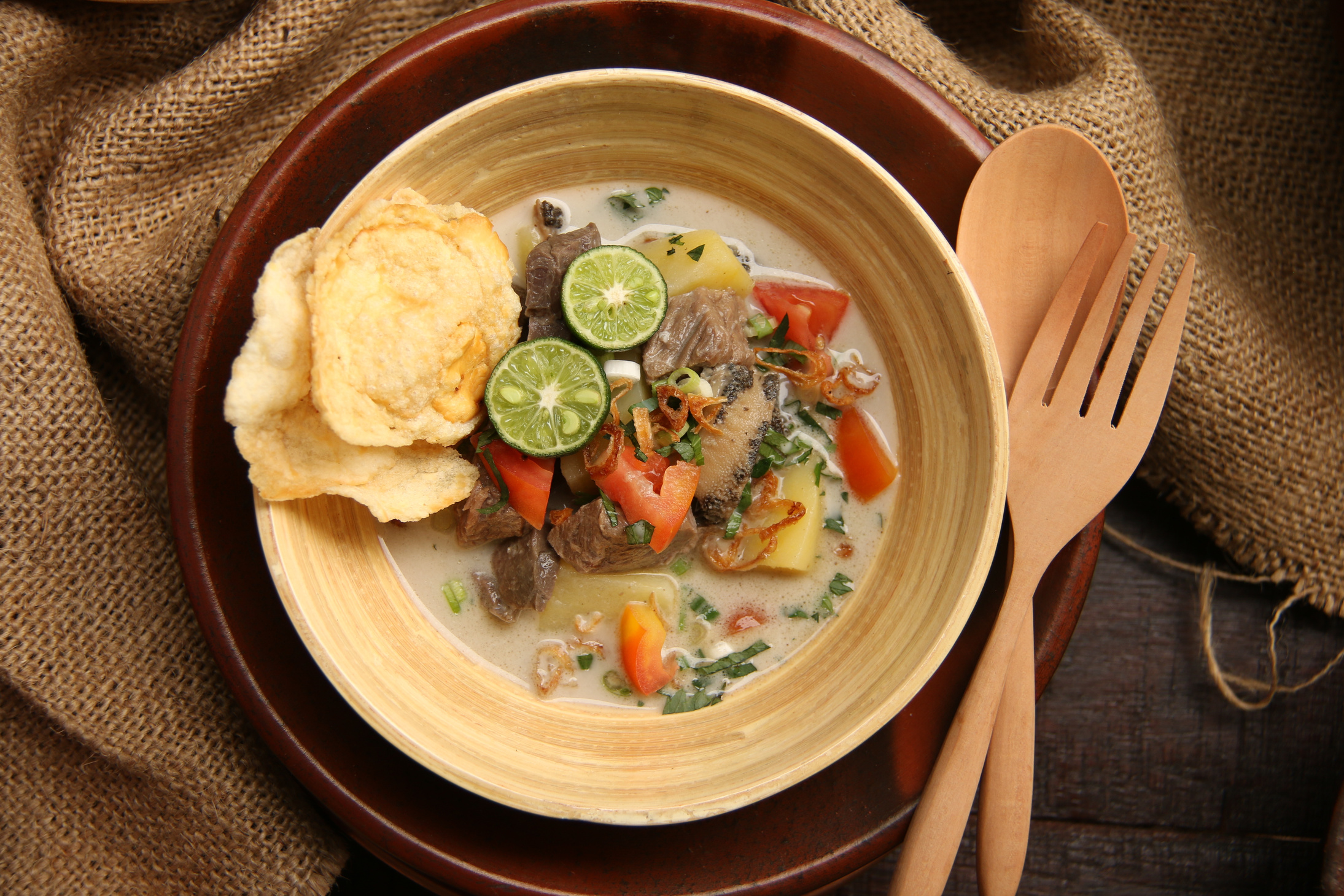 Soto Betawi, the Traditional Beef in Coconut Milk Soup from Jakarta