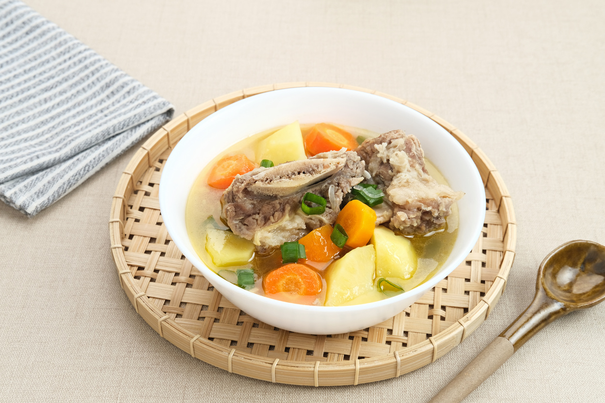 Sop Iga (Beef ribs soup) is Indonesian soup.